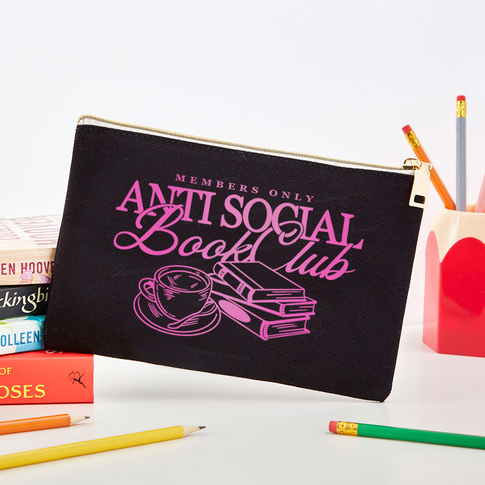 Pagewings Anti Social Book Club Pouch