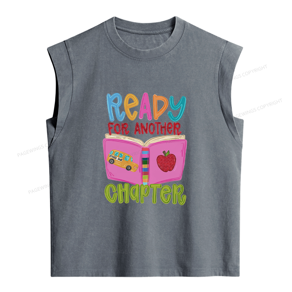 Pagewings Ready For Another Chapter Women's Washed Tank Top