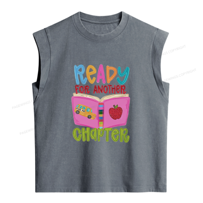 Pagewings Ready For Another Chapter Women's Washed Tank Top