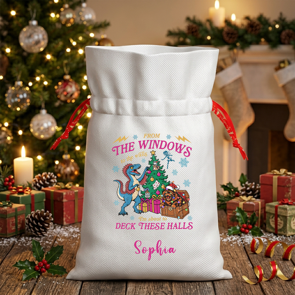 Pagewings Personalized From The Windows To The Wall Christmas Santa Sack
