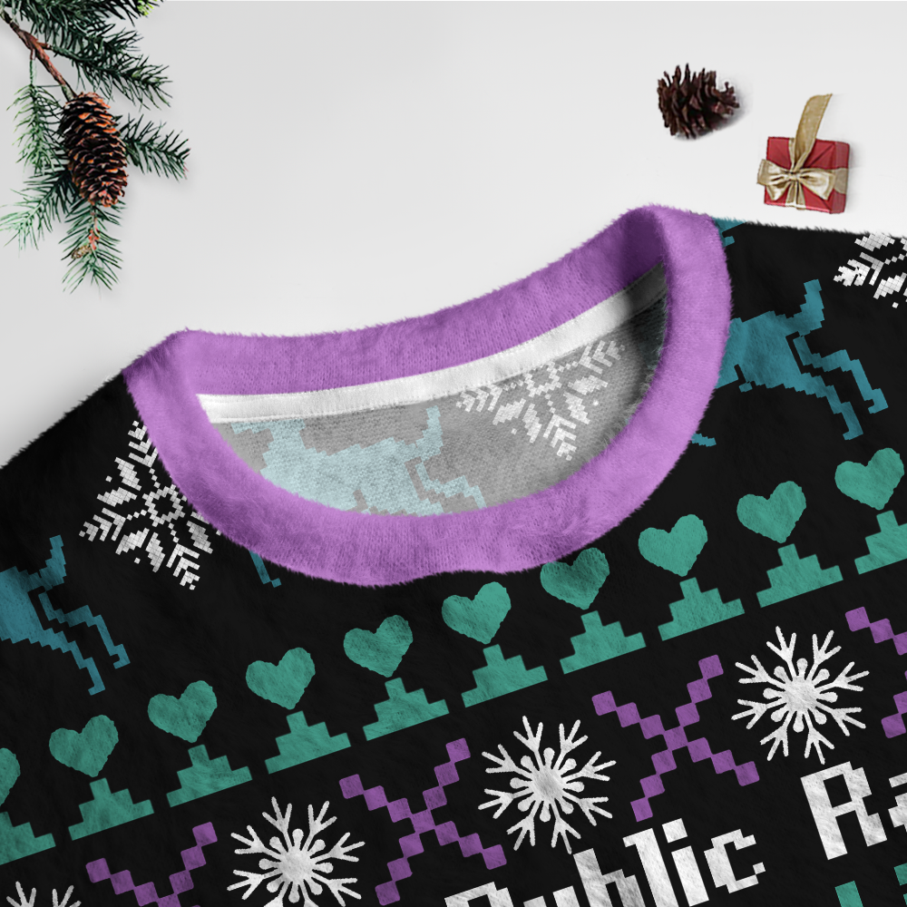 Pagewings Public Libraries Unisex Ugly Light Knit Sweatshirt