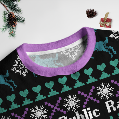 Pagewings Public Libraries Unisex Ugly Light Knit Sweatshirt