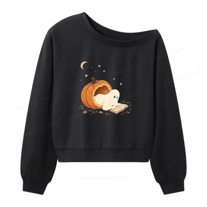 Pagewings Waiting For Fall Women Off Shoulder Sweatshirt