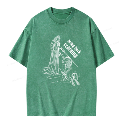 Pagewings Romance Knightcore Unisex Washed T-shirt