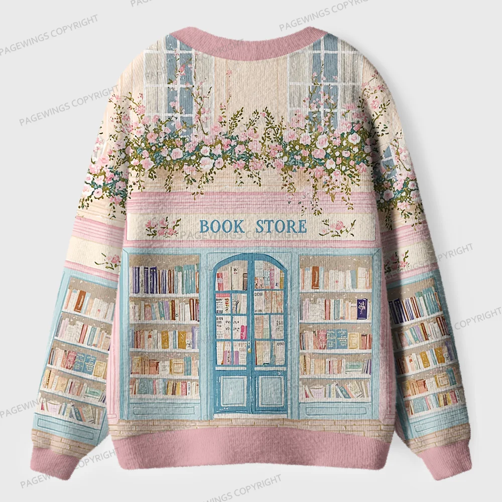 Pagewings Bookstore Unisex Ugly Cardigan Sweaters