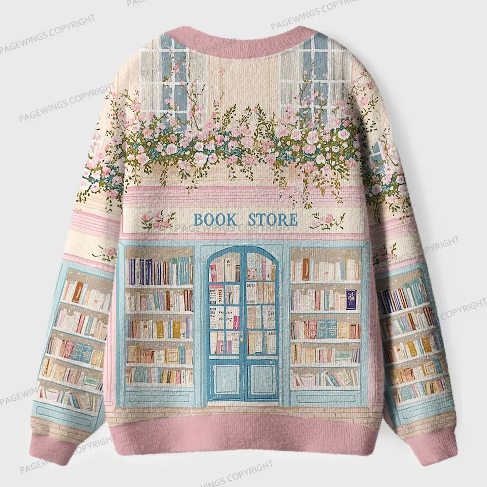 Pagewings Bookstore Unisex Ugly Cardigan Sweaters