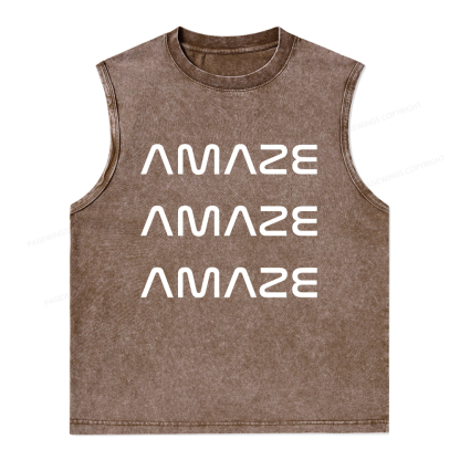 Pagewings Amaze Unisex Washed Tank Top