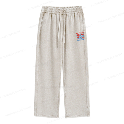 Pagewings Big Fan Of Human Rights Unisex Washed Sweatpants
