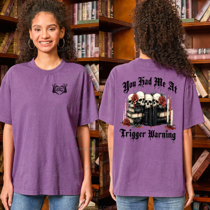 Pagewings Dark Romance Smut Unisex Washed T-shirt