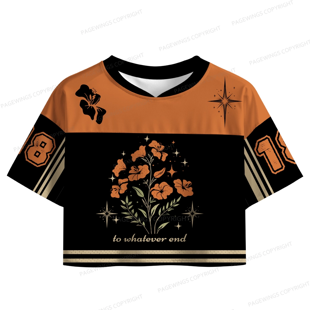 Pagewings To Whatever End Women's Crop Mesh Jersey