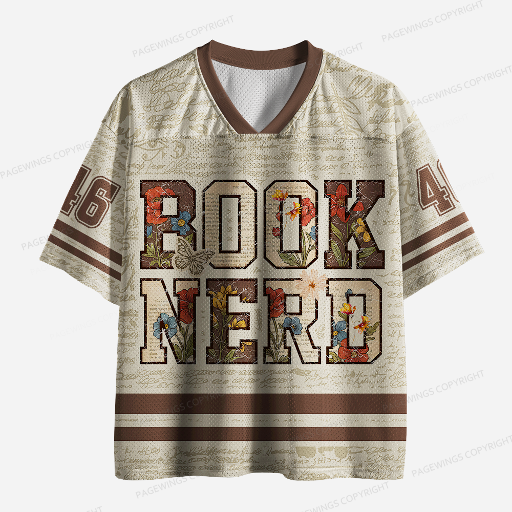 Pagewings Book Nerd Unisex Mesh Jersey