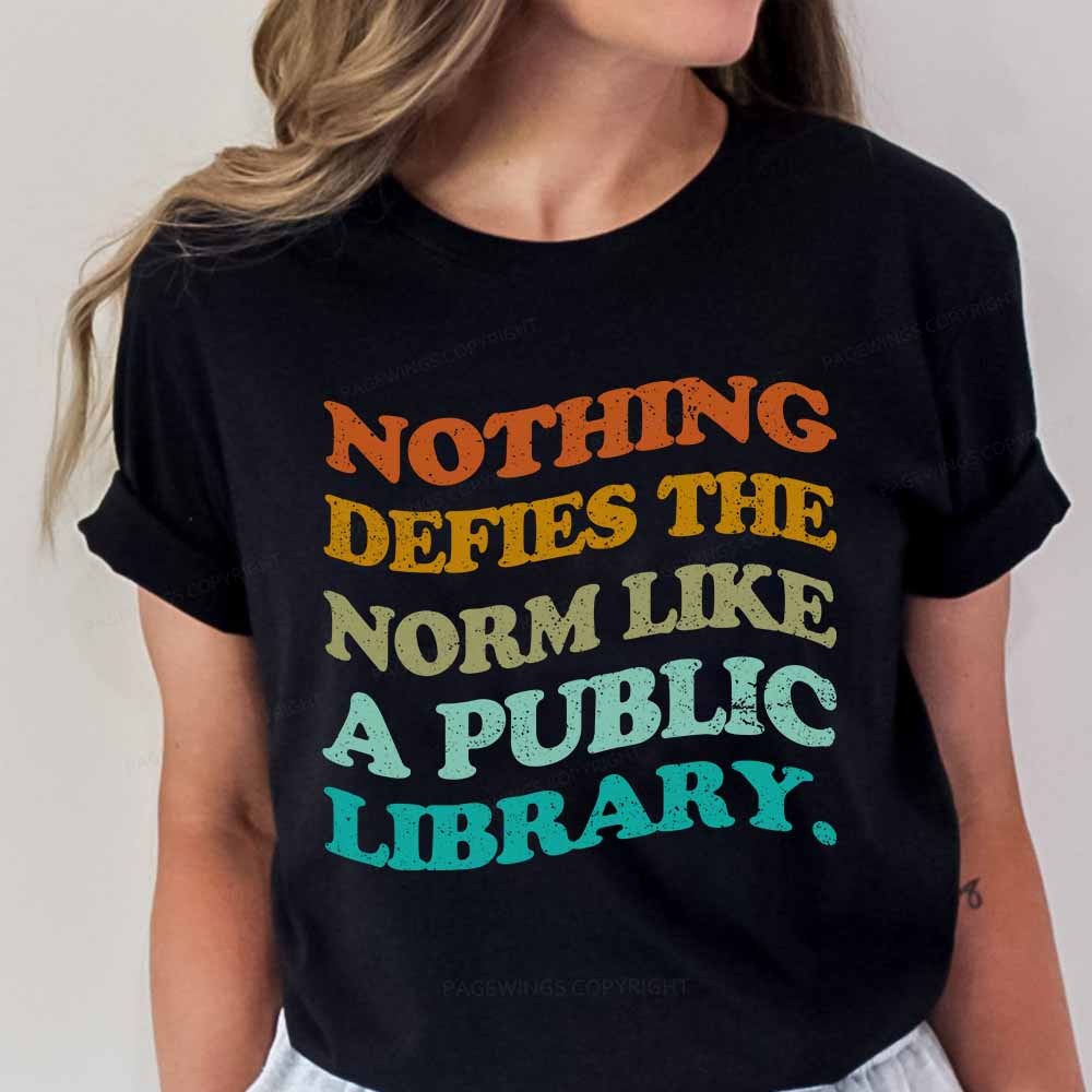 Pagewings Nothing defies the norm like a public library Unisex Classic T-shirt