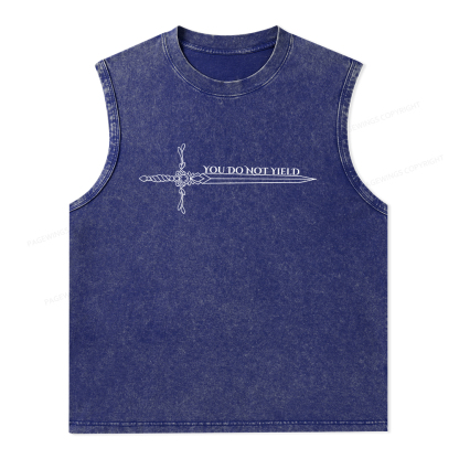 Pagewings You Do Not Yield Unisex Washed Tank Top