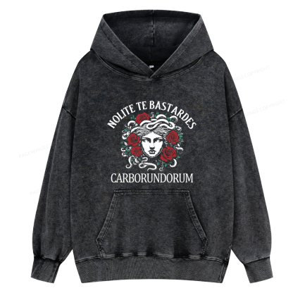 Pagewings Don't Let The Bastards Grind You Down Unisex Washed Hoodie