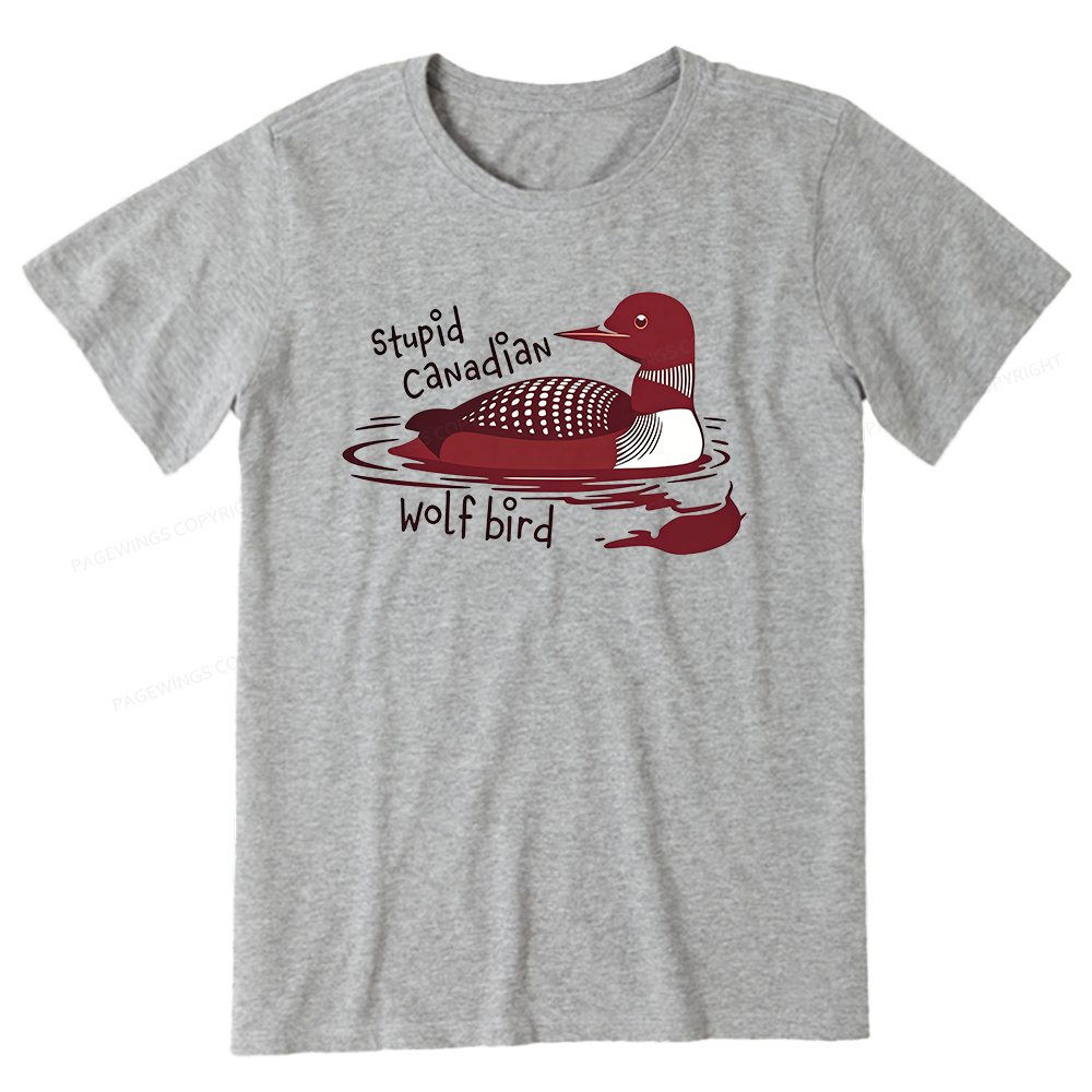 Pagewings Stupid Canadian Wolf Bird Unisex Classic T-shirt
