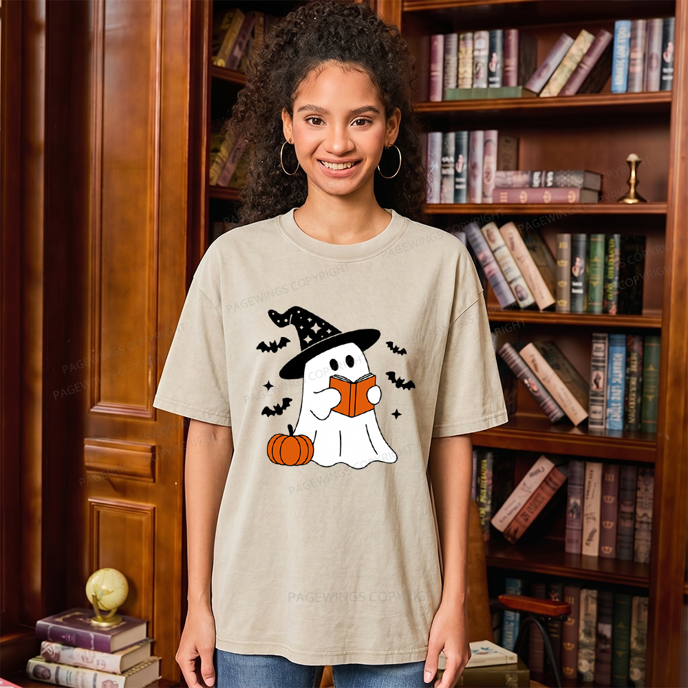 Pagewings All Booked For Fall Unisex Washed T-shirt