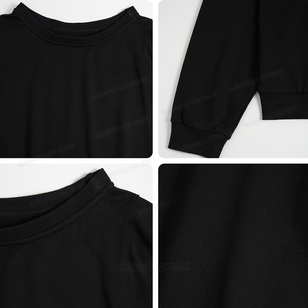 Pagewings Vintage Raven Women Off Shoulder Sweatshirt
