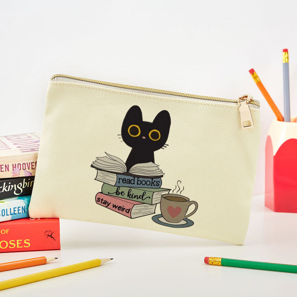 Pagewings Read Books Be Kind Stay Weird Pouch