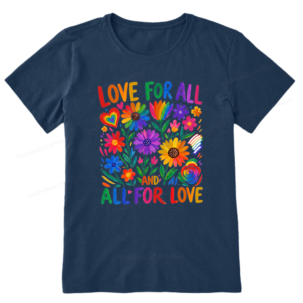 Pagewings Love For All Unisex Classic T-shirt