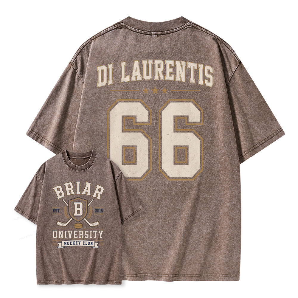 Pagewings Hockey Romance Unisex Washed T-shirt