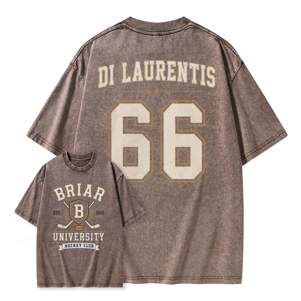 Pagewings Hockey Romance Unisex Washed T-shirt