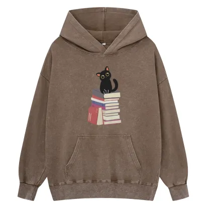 Pagewings It's A Good Day To Read Books Unisex Washed Hoodie