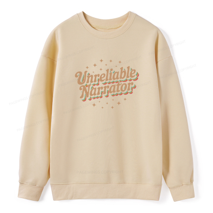 Pagewings Unreliable Narrator Unisex Classic Sweatshirt