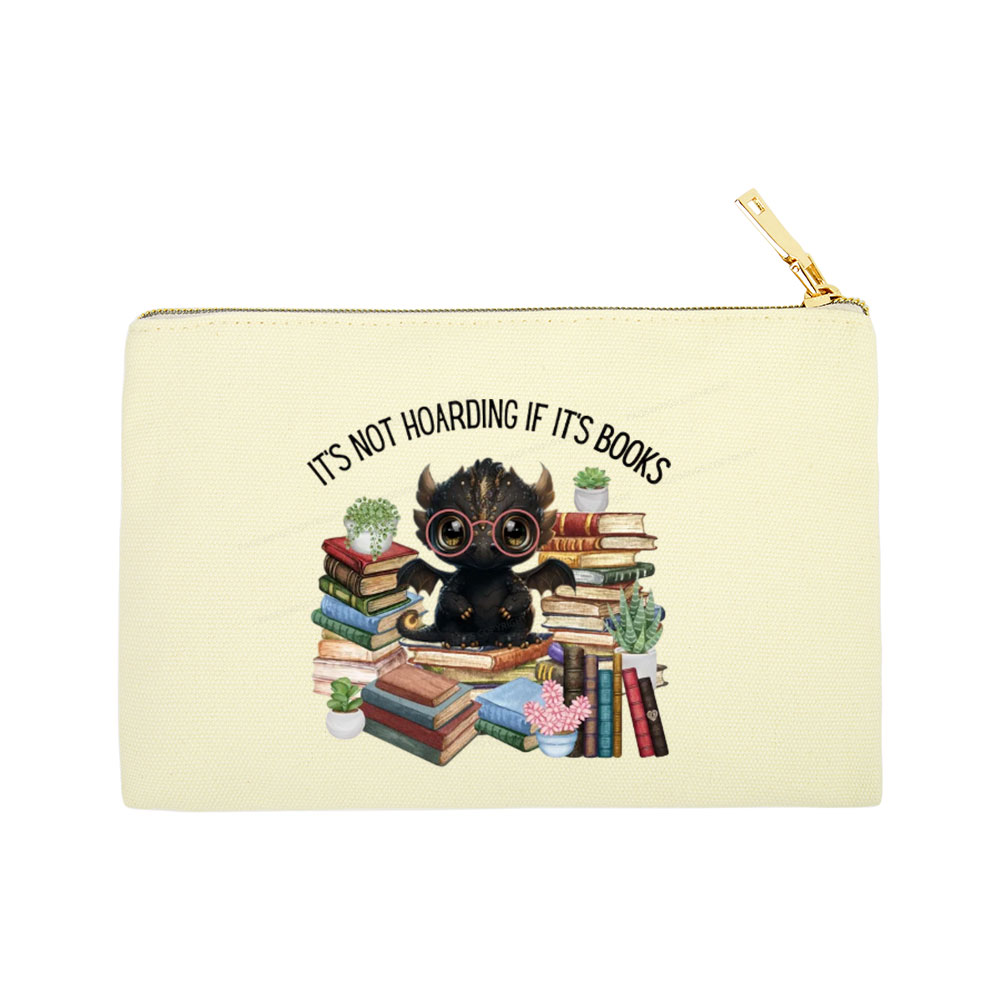 Pagewings Not Hoarding Books Cute Dragon Reading Pouch