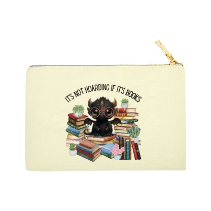 Pagewings Not Hoarding Books Cute Dragon Reading Pouch