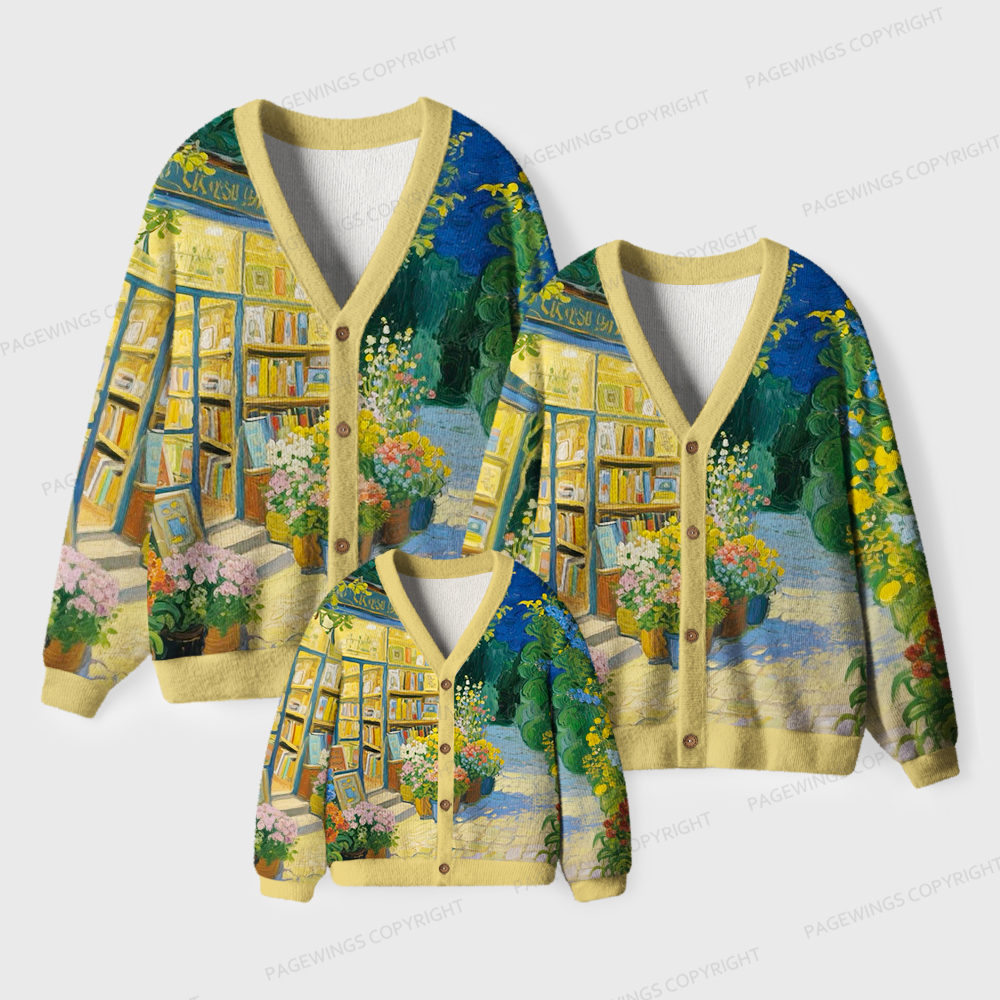 Pagewings Bookshop Unisex Ugly Cardigan Sweaters