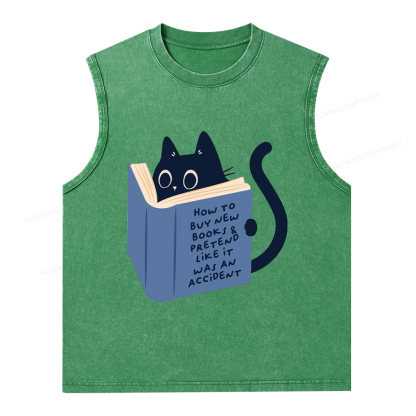Pagewings 1984 Book Unisex Washed Tank Top