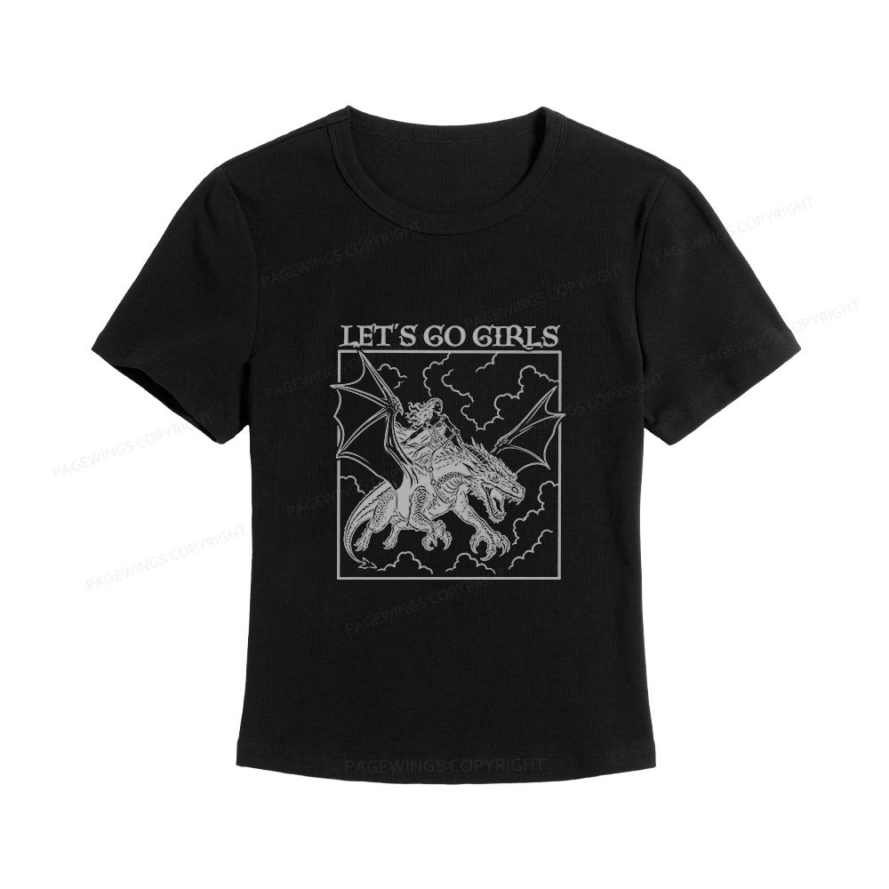 Pagewing Let's Go Girls Women's Baby Tee
