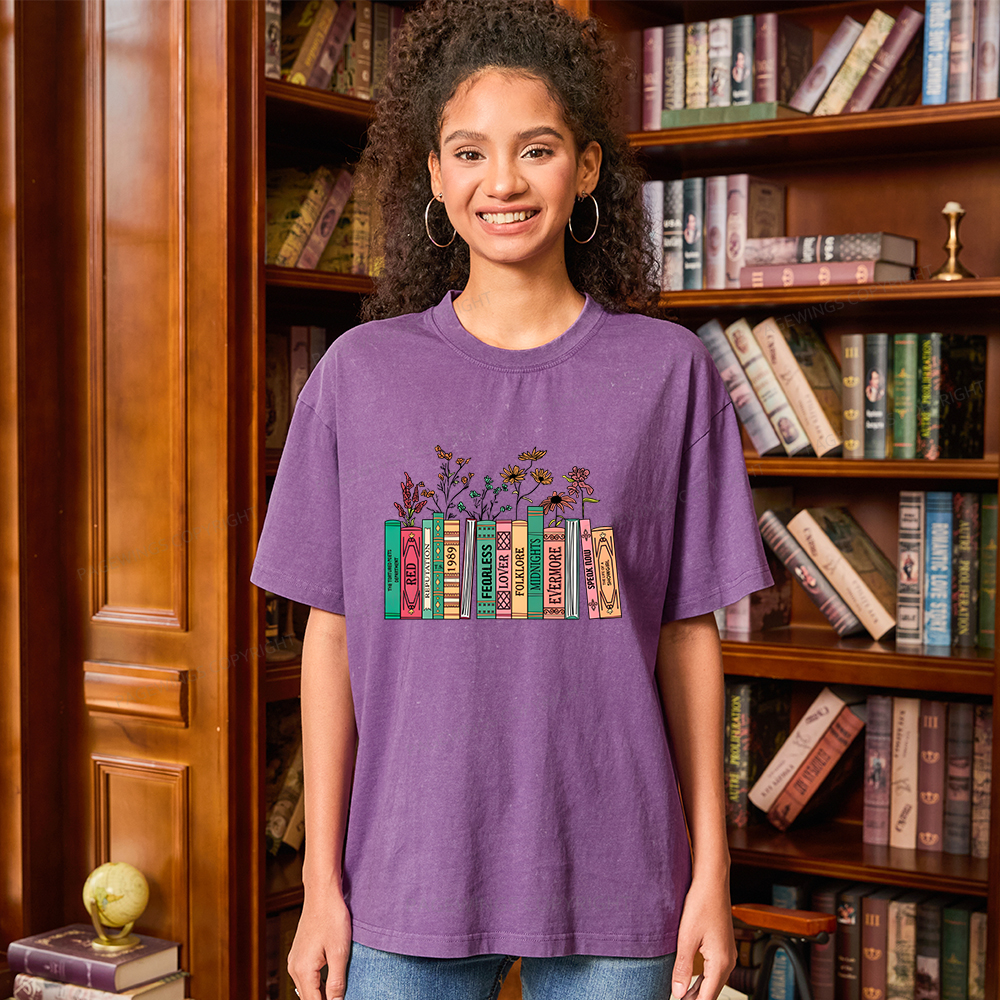 Pagewings Book Lover Unisex Washed T-shirt