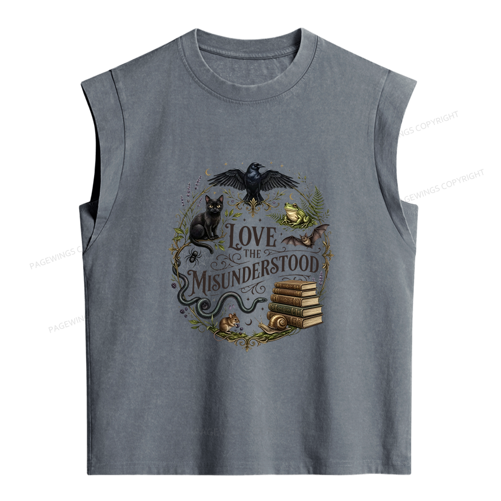 Pagewings Love the Misunderstood Women's Washed Tank Top