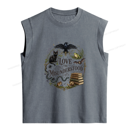 Pagewings Love the Misunderstood Women's Washed Tank Top