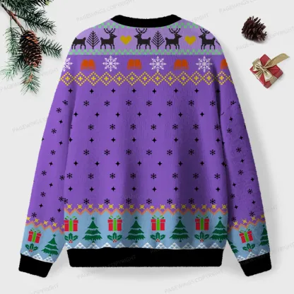 Pagewings Cool Kids Read Books Unisex Ugly Knit Sweatshirt