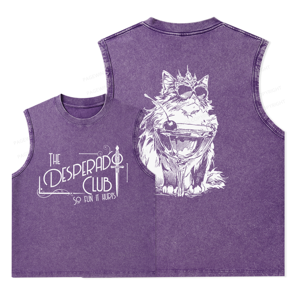 Pagewings The Desperado Club Unisex Washed Tank Top