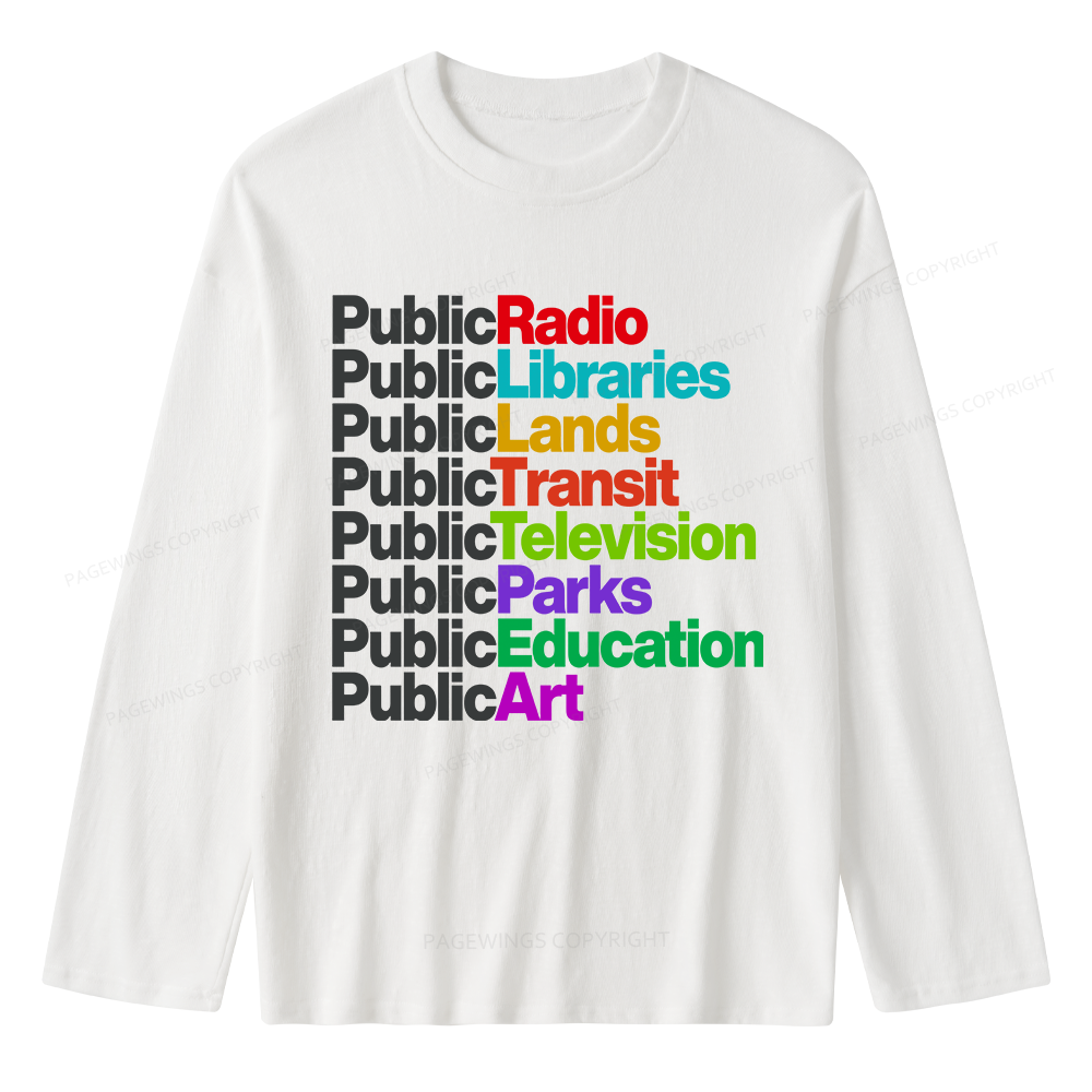 Pagewings Public Libraries Unisex Lightweight Long Sleeve T-Shirt