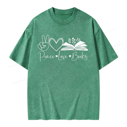 Pagewings Lucky Book Unisex Washed T-shirt