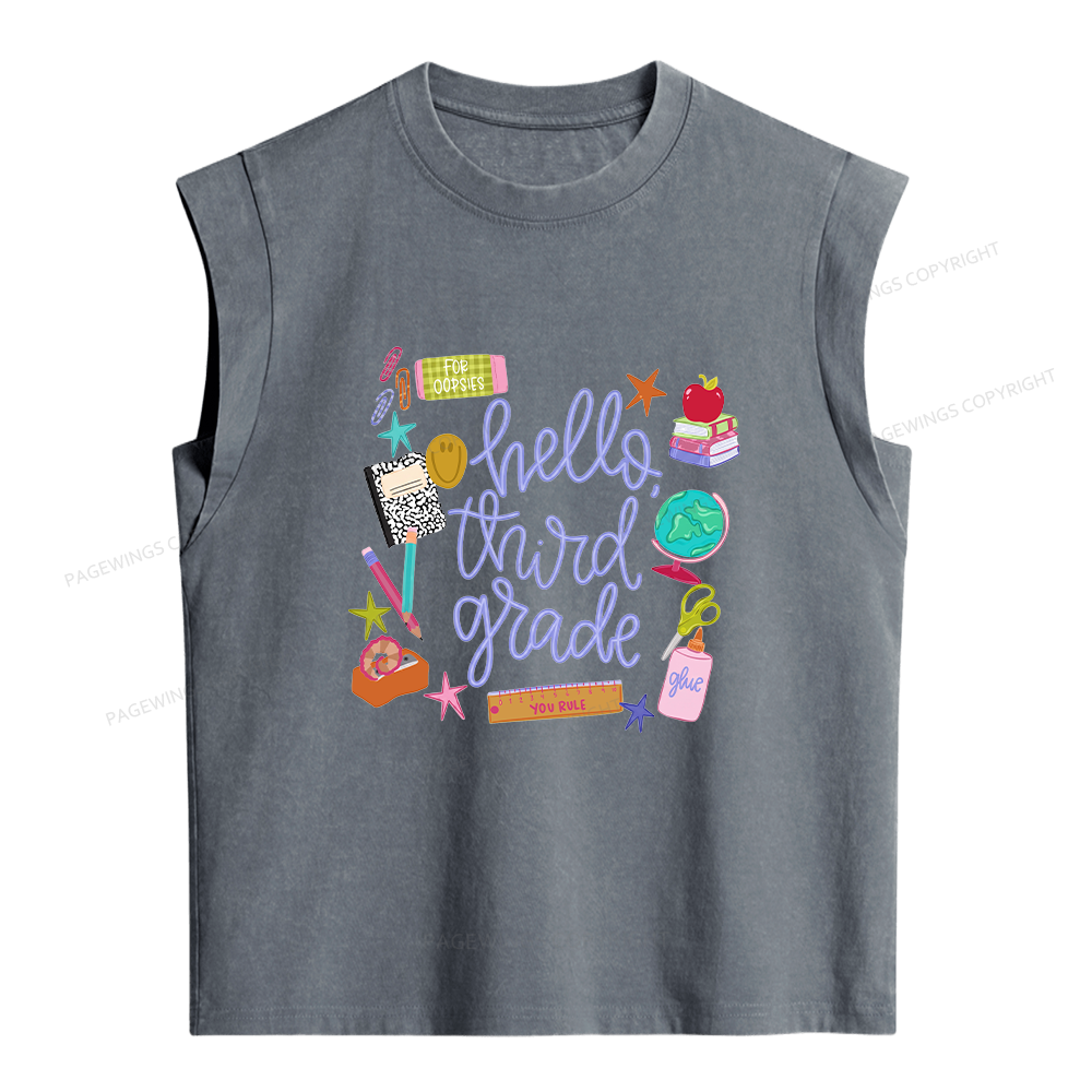 Pagewings Personalized Grade Women's Washed Tank Top