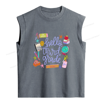 Pagewings Personalized Grade Women's Washed Tank Top