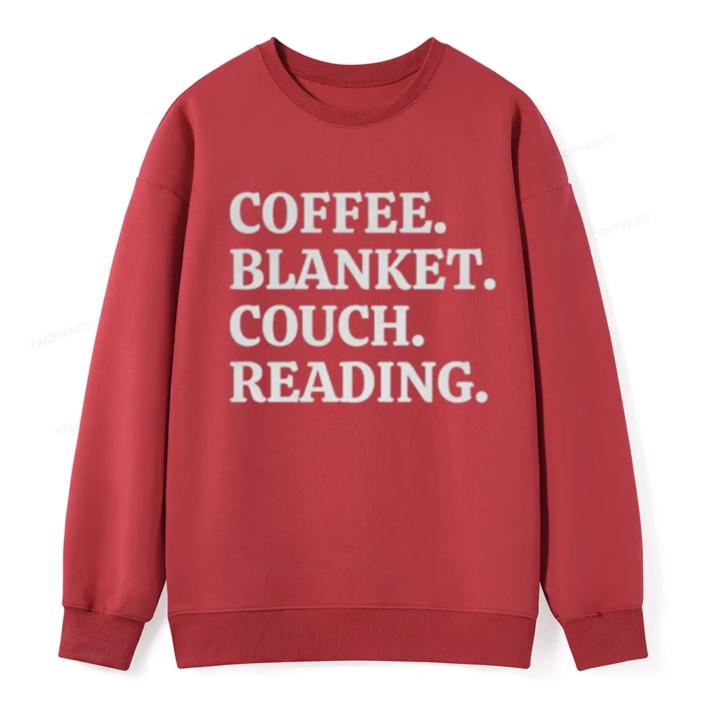 Pagewings Coffee Blanket Couch Reading Unisex Classic Sweatshirt