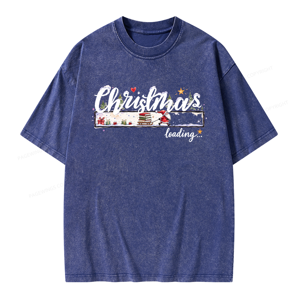 Pagewings Christmas Countdown Unisex Washed T-shirt