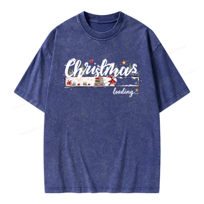Pagewings Christmas Countdown Unisex Washed T-shirt