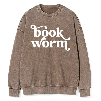 Pagewings Book Worm Unisex Washed Sweatshirt