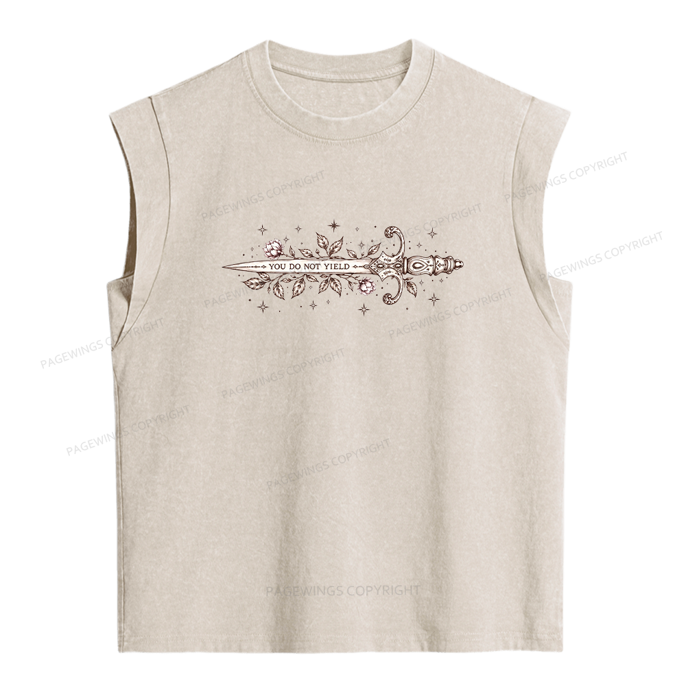 Pagewings Fantasy Book Women's Washed Tank Top