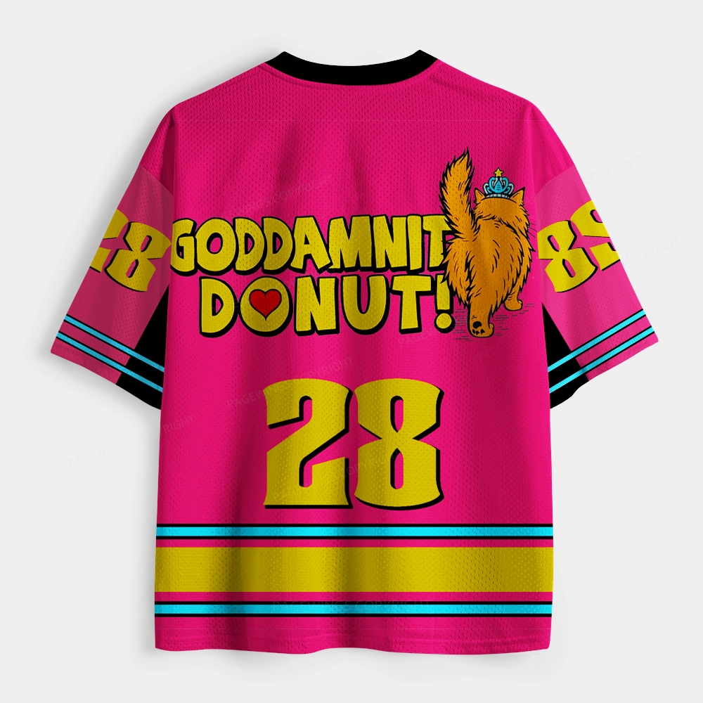Pagewings Goddamnit Donut Unisex Mesh Jersey