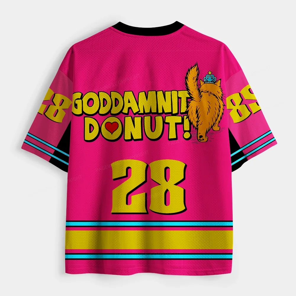Pagewings Goddamnit Donut Unisex Mesh Jersey