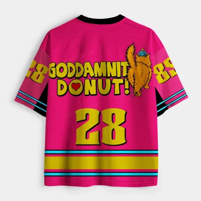 Pagewings Goddamnit Donut Unisex Mesh Jersey