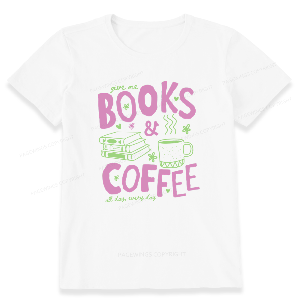 Pagewings Books and Coffee Unisex Classic T-shirt